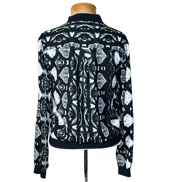 WII By Walter Baker Reptile Print Bomber Zip Front Jacket Small EUC - Picture 4 of 13